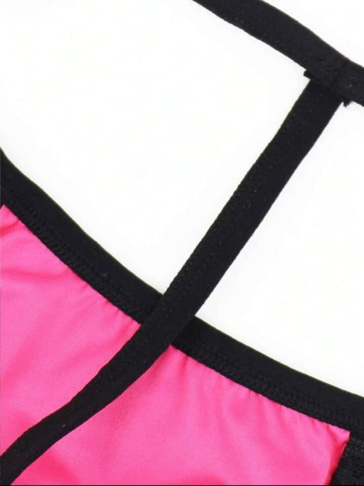 Rose Noir Lace Thong